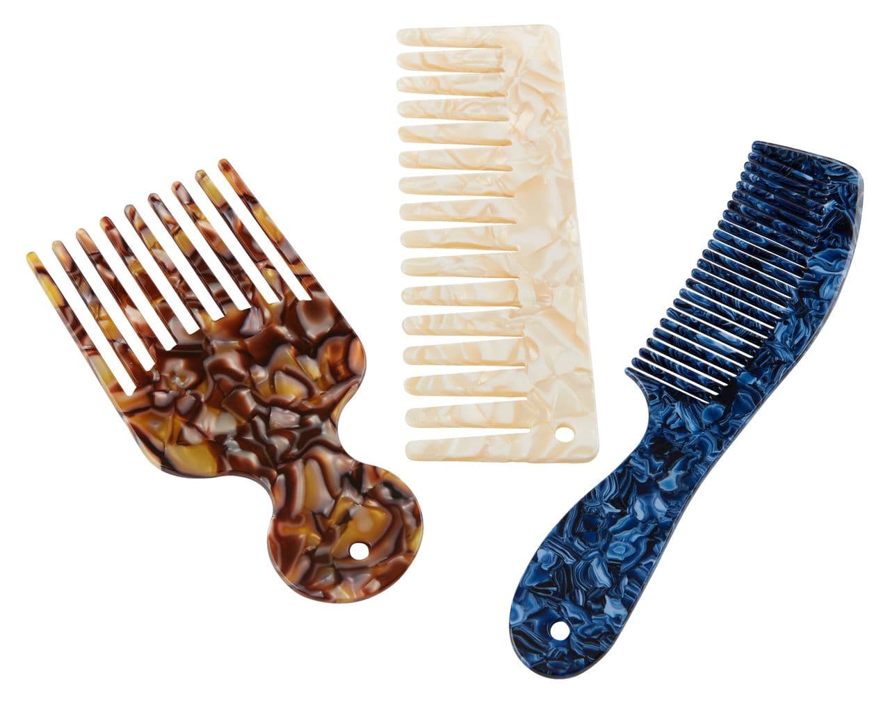 Hair comb set KULLTORP 3pcs assorted