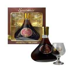 Коньяк Noy Сув. 10л (кор.) 0.7л+2бокала