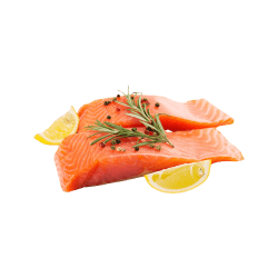 Salmon fillet slightly salted "Okeanos" kg